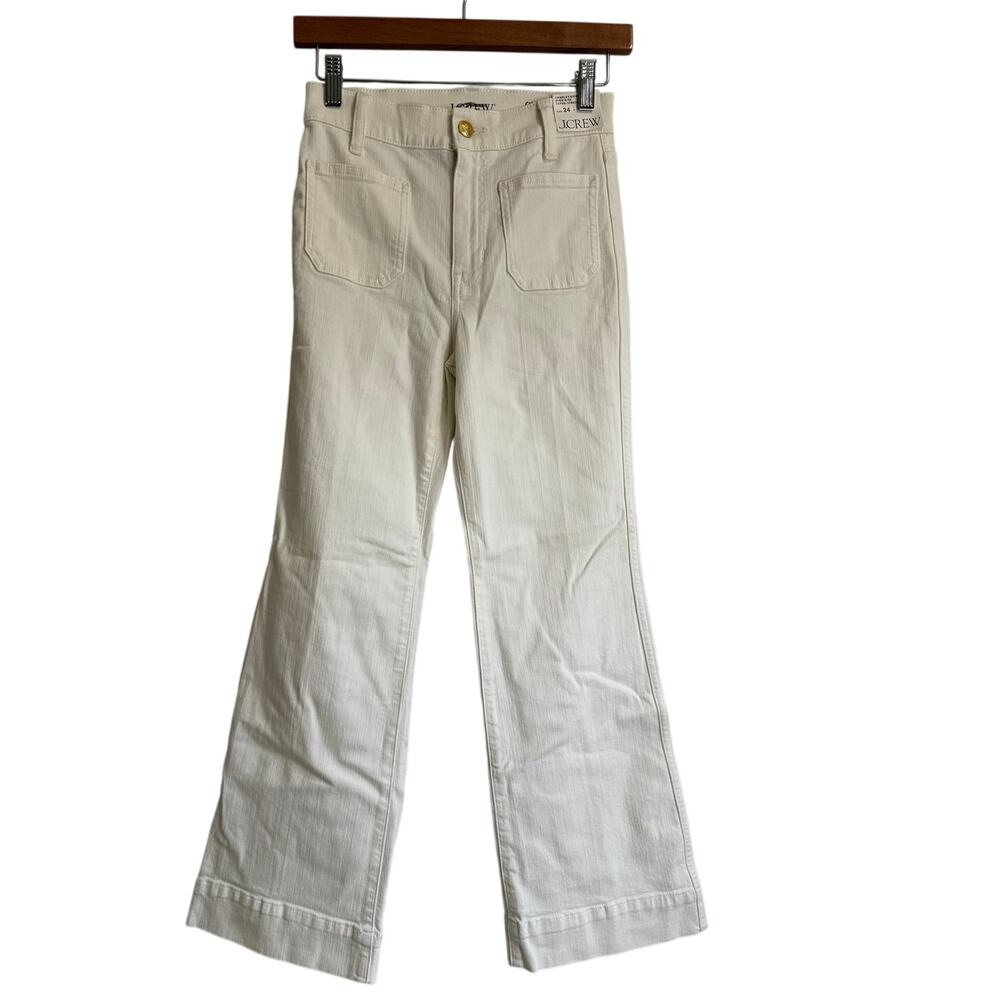J.Crew Charley kickout cropped jean in super-stretch with patch pockets 24 - Picture 4 of 10